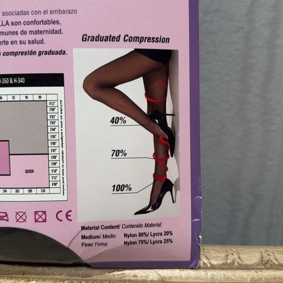 Gabrialla Graduated Firm Compression 23-30 Support Hosiery Maternity Pantyhose - Picture 6 of 7